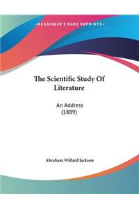 The Scientific Study Of Literature