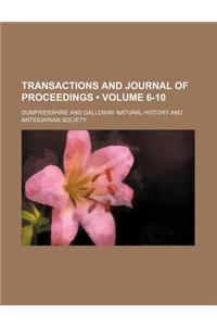 Transactions and Journal of Proceedings (Volume 6-10)