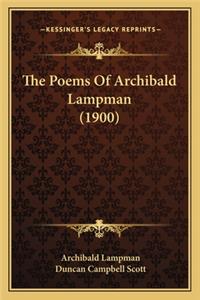 Poems of Archibald Lampman (1900)