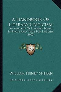 Handbook of Literary Criticism