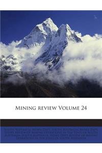 Mining Review Volume 24