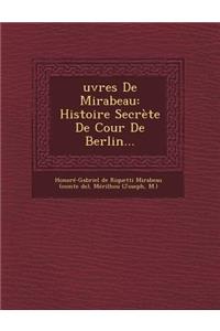 Oeuvres de Mirabeau