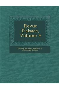 Revue D'Alsace, Volume 4