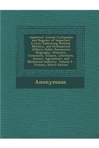 Appletons' Annual Cyclopaedia and Register of Important Events