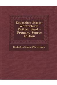 Deutsches Staats- Wörterbuch, Dritter Band