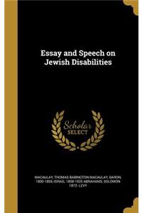 Essay and Speech on Jewish Disabilities