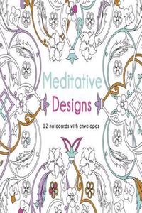 Meditative Designs: 12 Note Cards with Envelopes