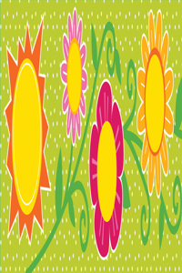 Sunshine & Flowers Straight Bulletin Board Borders