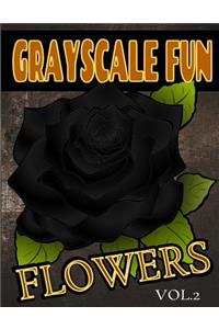 Grayscale Fun Flowers Vol.2