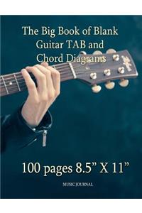 The Big Book of Blank Guitar TAB and Chord Diagrams