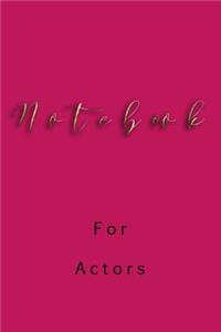 Notebook For Actors