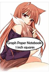Graph Paper Notebook - 1 Inch Squares - Trees: Graph Paper, 1 Inch Squares
