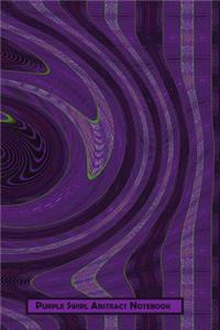Purple Swirl Abstract Notebook