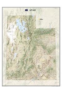 National Geographic Utah Wall Map - Laminated (30.25 X 40.5 In)