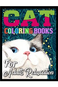 cat coloring books for adults relaxation