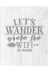 Let's Wander Where The WiFi Is Weak