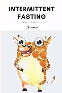 Giraffe Watercolor Intermittent Fasting Journal