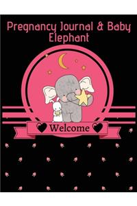 Pregnancy journal & baby elephant welcome