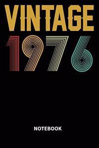 Vintage 1976 Notebook
