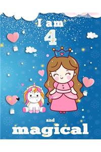 unicorn journal i am 4 and magical