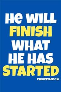 He Will Finish What He Has Started - Philippians 1