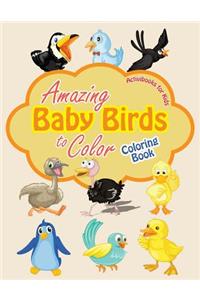 Amazing Baby Birds to Color Coloring Book