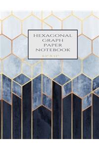 Hexagonal Graph Paper Notebook 8.5'' x 11''