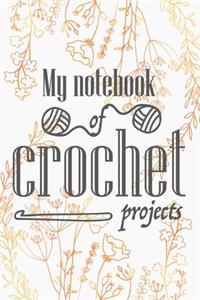 My notebook of crochet projects