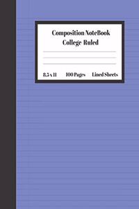 Composition Notebook College Ruled Lined Sheets