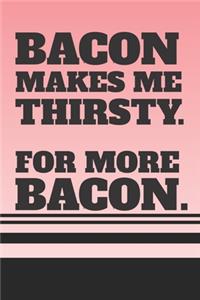 Bacon Makes Me Thirsty. For More Bacon.