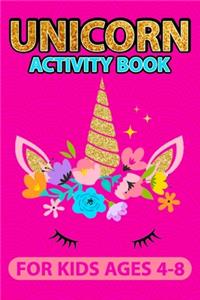 Unicorn Activity Book for Kids ages 4-8