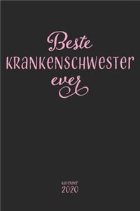 Beste Krankenschwester ever Kalender 2020