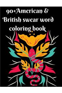 90+ American & British swear word coloring book