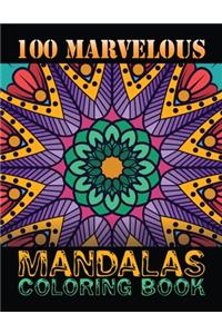 100 Marvelous Mandalas Coloring Book