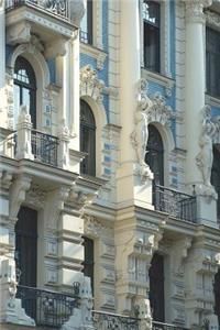 Art Nouveau Building in Riga Latvia Journal: 150 Page Lined Notebook/Diary
