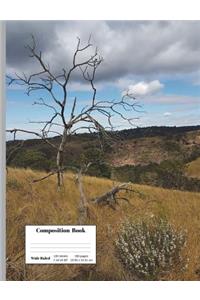 African Tree Composition Notebook, Wide Ruled