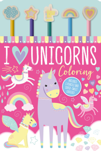 I Love Unicorns Coloring