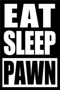 Eat Sleep Pawn Gift Notebook for a Pawnbroker, Medium Ruled Journal