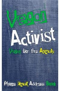 Vegan Activist Phone Email Address Book