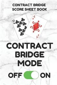 Contract Bridge Score Sheet Book