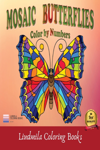 Mosaic Butterflies Color by Numbers