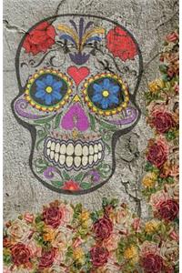 Sugar Skull & Roses Journal Notebook, Unruled & Unlined Paper: 100 Sheets / 200 Pages, 5.5" X 8.5": 100 Sheets / 200 Pages, 5.5" X 8.5"