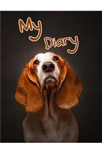 My Diary: 365 Lined Pages, Large Size Book 8 1/2 X 11