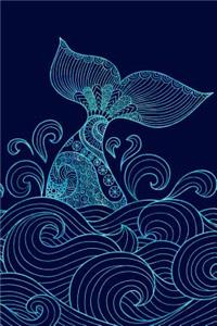 Journal Notebook Whale Pattern 1