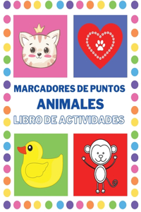 Marcadores de Puntos Libro de Actividades con animales