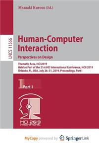 Human-Computer Interaction. Perspectives on Design