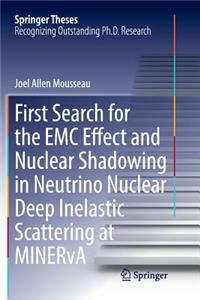 First Search for the EMC Effect and Nuclear Shadowing in Neutrino Nuclear Deep Inelastic Scattering at Minerva