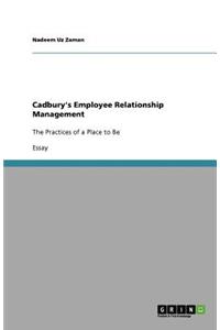 Cadbury's Employee Relationship Management