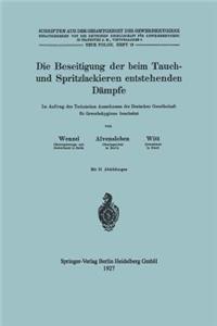 Die Beseitigung der beim Tauch- und Spritzlackieren entstehenden Dämpfe