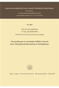 Umwandlungen in warmfesten Stählen, Versuch einer Gleichgewichtsdarstellung der Karbidphasen